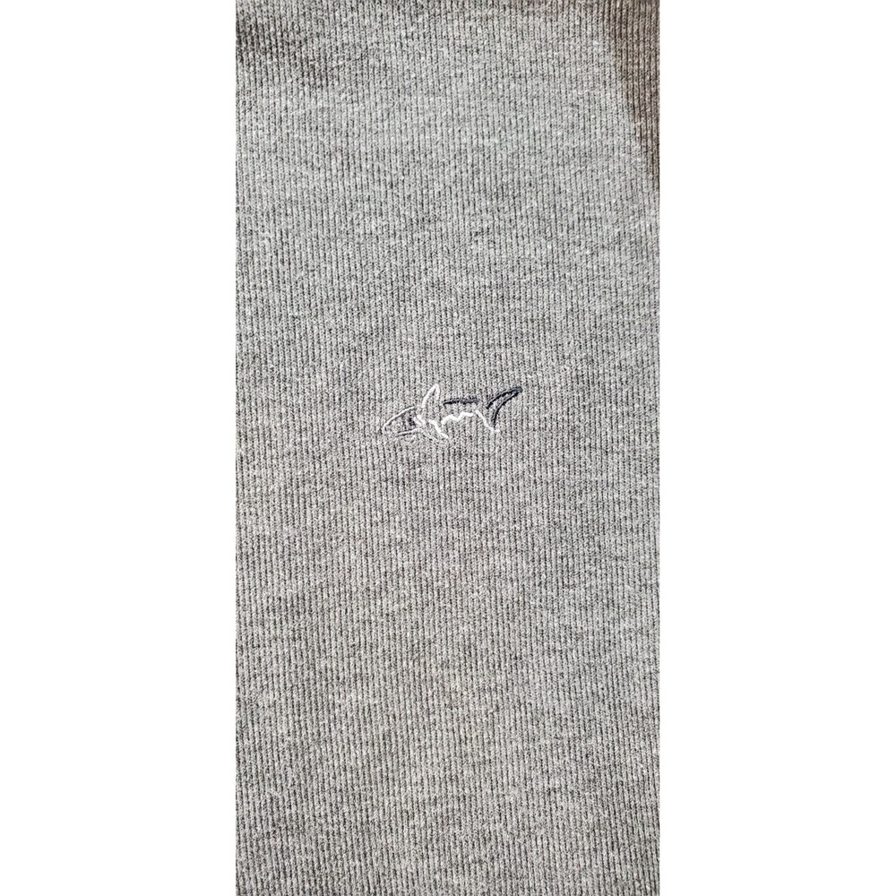 Greg Norman Men's Quarter Zip Pullover Sweater Gray Size XL Shark Logo Golf - Picture 6 of 7